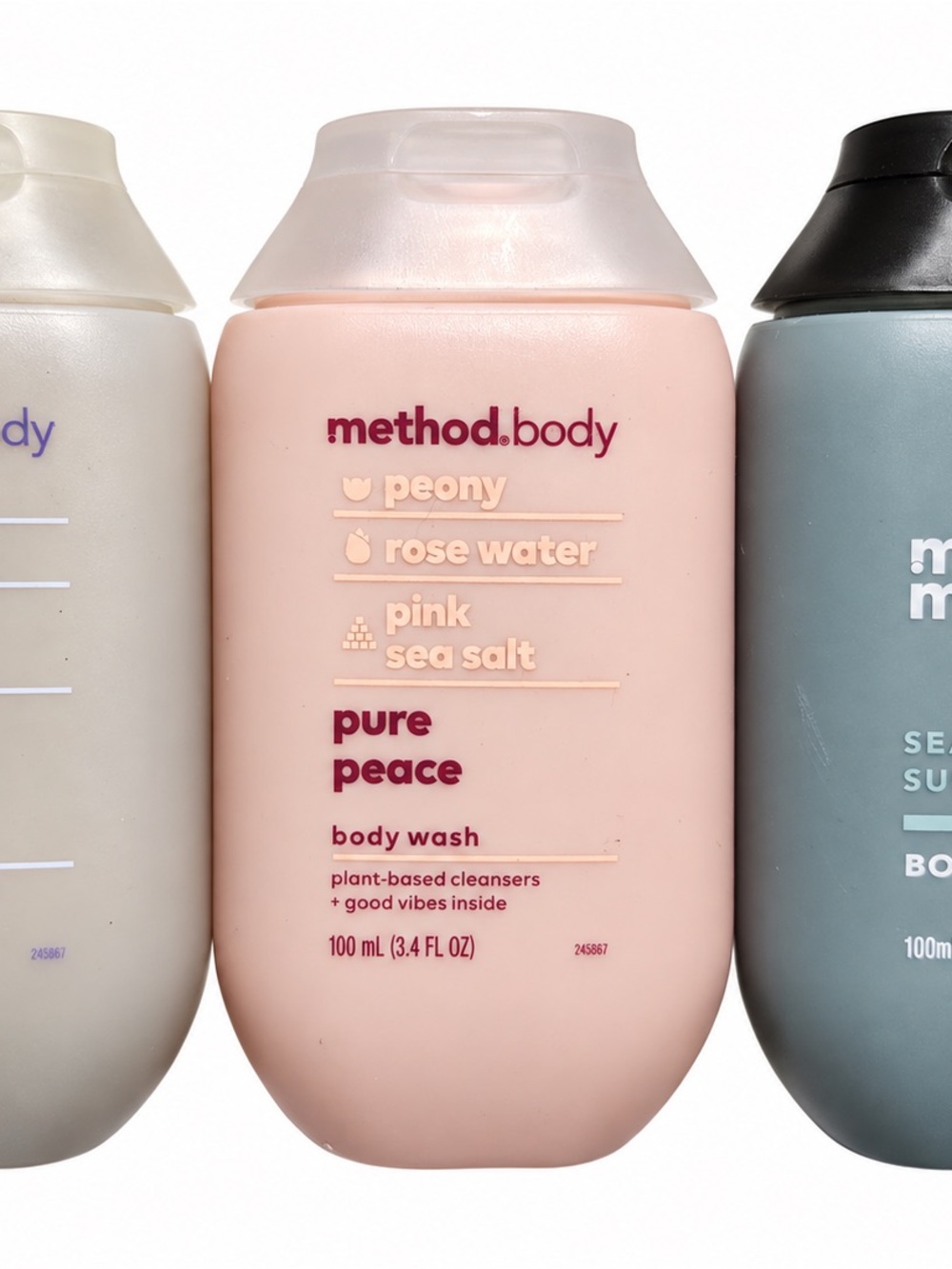 method.body Pure Peace Peony & Rose Water Pink Body Wash